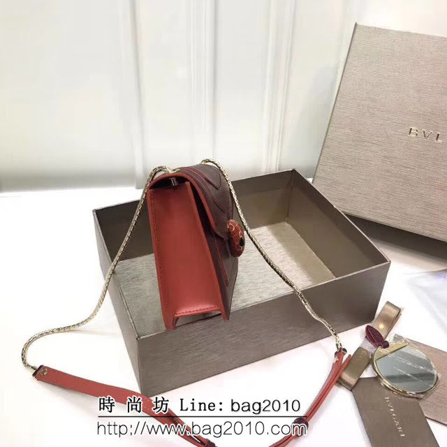 BVLGARI寶格麗 專櫃新款 蛇頭扣環 單層蛇頭包 鏈條單肩斜挎包 B39174 FYD1321